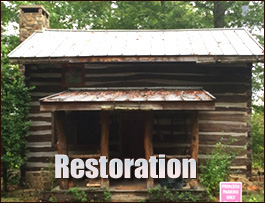 Historic Log Cabin Restoration  Walker County, Georgia